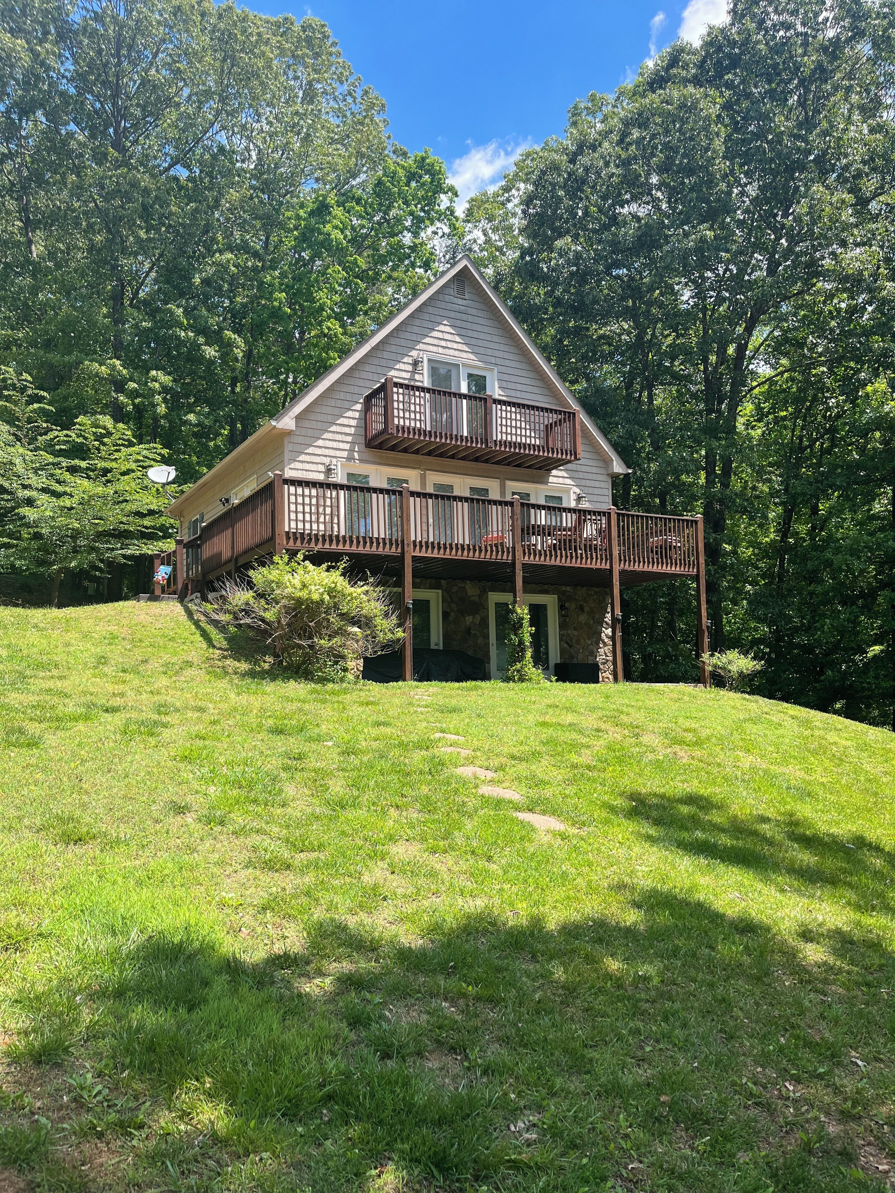 New Listing!130 feet of Waterfront with dock. 3 bedroom 2.5 baths 3 story house
