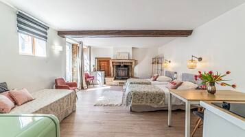 9 slaapkamers, een strijkplank/strijkijzer, wifi, beddengoed