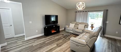 TV connectée, cheminée