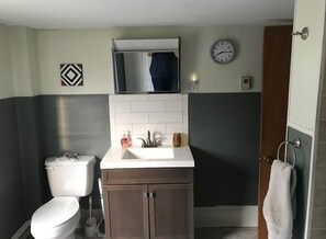 Towels, soap, toilet paper