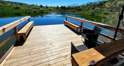 Secluded Cabin near Hocking Hills with Stocked Pond/ Hot Tub on 40 acres