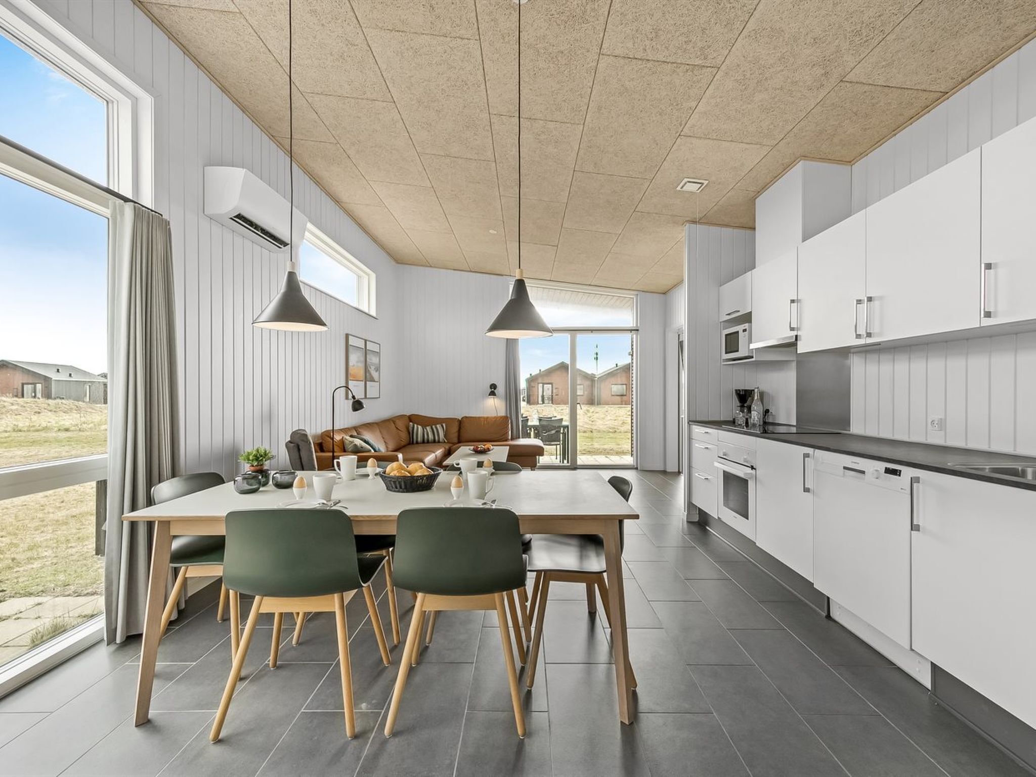 Fridge, microwave, oven, highchair