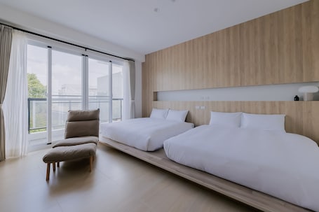 Basic Quadruple Room | 1 bedroom, down comforters, free WiFi, bed sheets