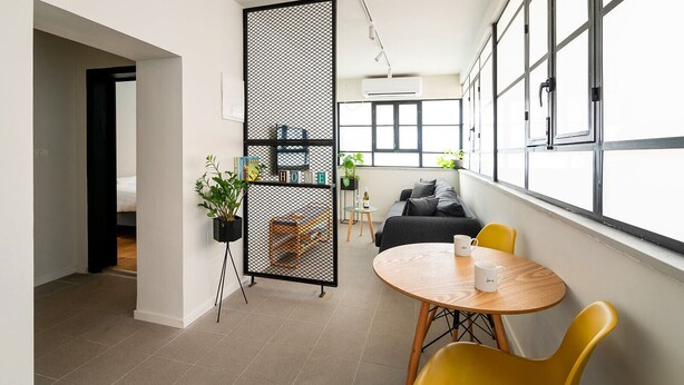 Apartment, 1 Bedroom | Desk, iron/ironing board, WiFi (free), bed sheets - The Square - By Beach Apartments TLV (Tel Aviv)