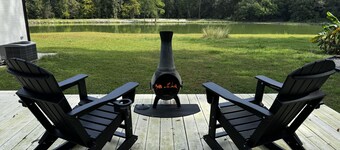 Escape to Tranquility 125 Acre Property with Trails Lake Spacious House Fire Pit