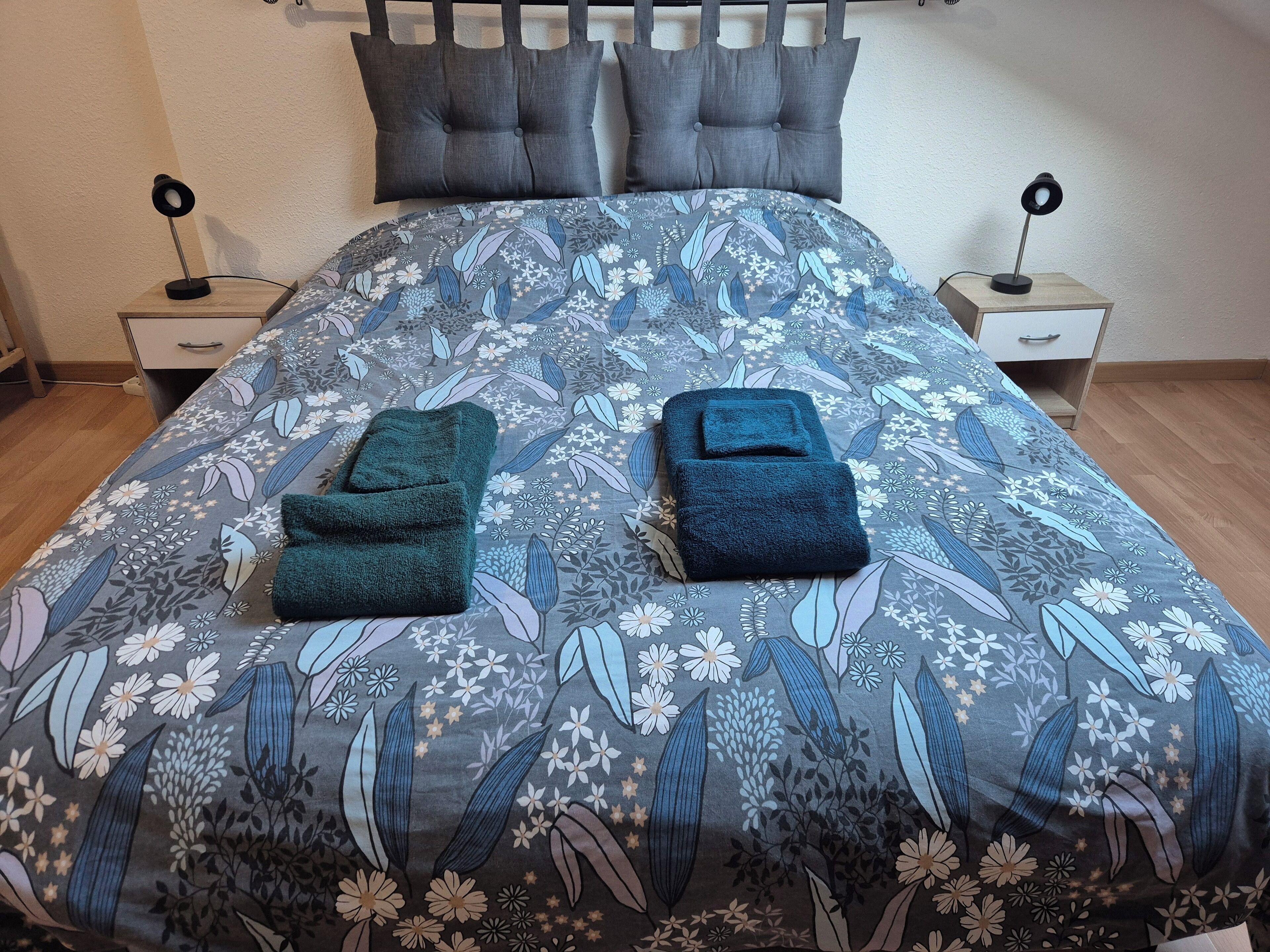 2 Schlafzimmer, Schreibtisch, Bügeleisen/Bügelbrett, Bettwäsche