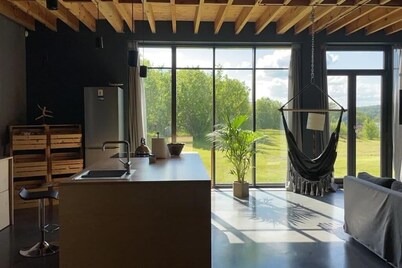 Modern Villa & Sauna by the beautiful lake. Masurian lake district.