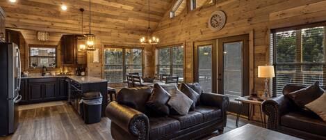 Cabin, 3 Bedrooms | Living area