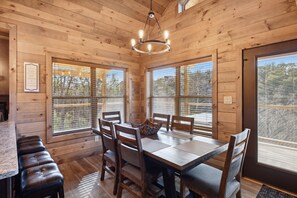 Cabin, 3 Bedrooms | Dining - Little Bear Lodge 3 Bedroom Cabin by RedAwning (Sevierville)