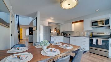 Microwave, oven, stovetop, dishwasher