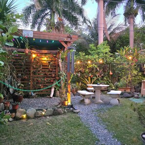 Outdoor dining - San Juan Charm • ForestEdge Retreat • Gated Privacy Near Beach, Airport & Old SJ (San Juan)