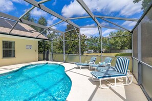 A heated pool