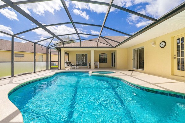 A heated pool
