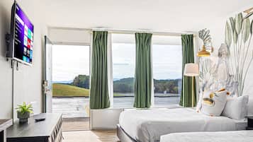 Premium bedding, down duvets, memory-foam beds, individually decorated