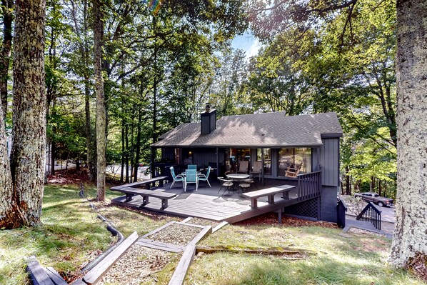 屋外ダイニングエリア