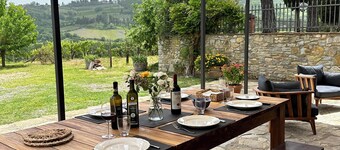 La Capanna - Radda in Chianti. Newly renovated 
stone farmhouse with pool & A/C