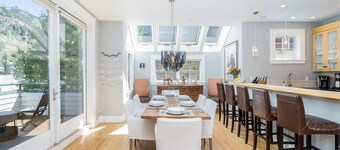 Sunny & Spacious Condo | Wall-to-Wall Windows, Deck + Parking | Steps to Hiking  & Town