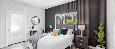 2 bedrooms, iron/ironing board, travel crib, WiFi