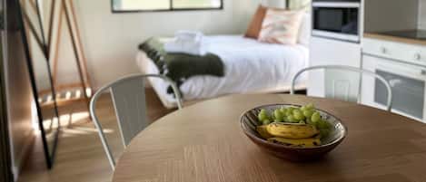 Standard Cabin, 1 Double Bed with Sofa bed, Ensuite | 1 bedroom, bed sheets