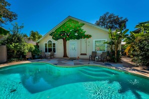House, 4 Bedrooms, Private Pool | Pool | Outdoor pool - Slice Of Paradise Heated Pool 2 Kings Wd (Jacksonville Beach)
