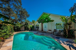 House, 4 Bedrooms, Private Pool | Pool - Slice Of Paradise Heated Pool 2 Kings Wd (Jacksonville Beach)