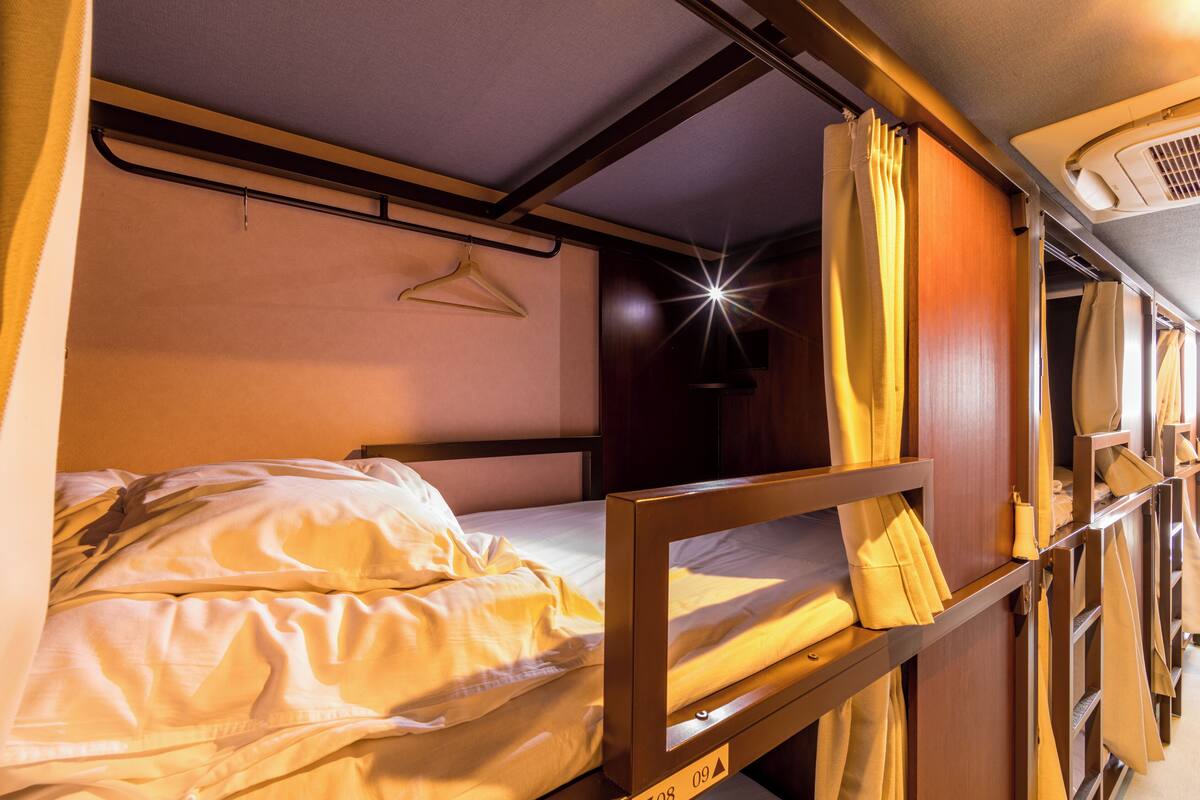 Basic Shared Dormitory | In-room safe, iron/ironing board (on request), WiFi (free), bed sheets