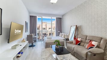 Apartment | 1 bedroom, premium bedding, in-room safe, blackout curtains