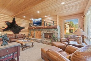 TV, fireplace, DVD player, offices
