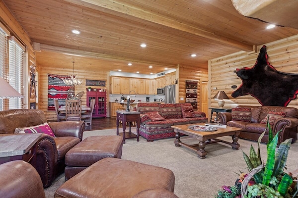 Lovely living area connected to dining and Kitchen area.