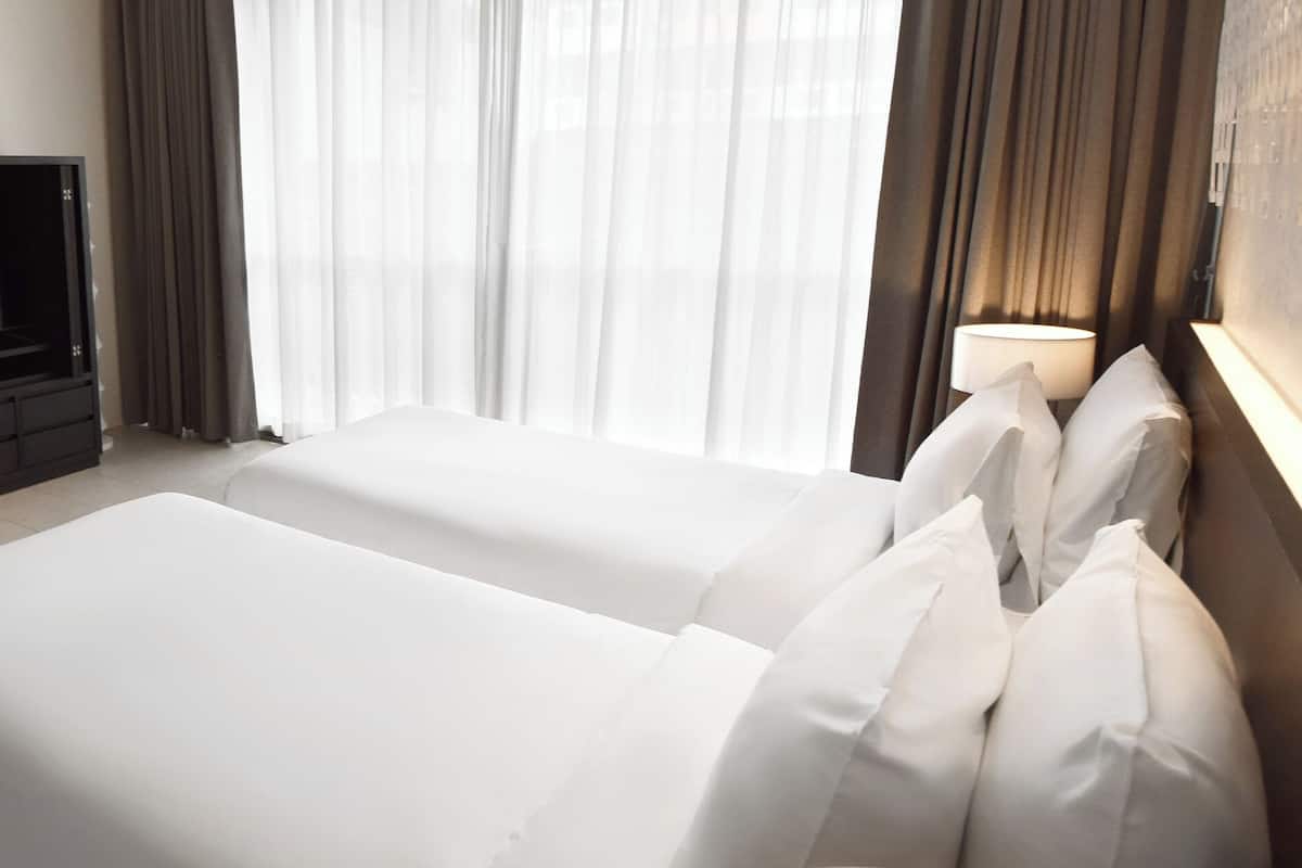 Superior Twin Bed | In-room safe, desk, soundproofing, free WiFi
