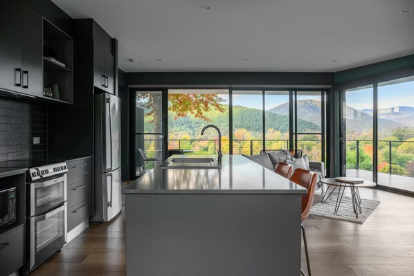 Microwave, stovetop, dishwasher