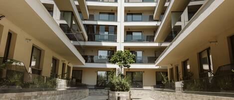 Overnatningsstedets facade