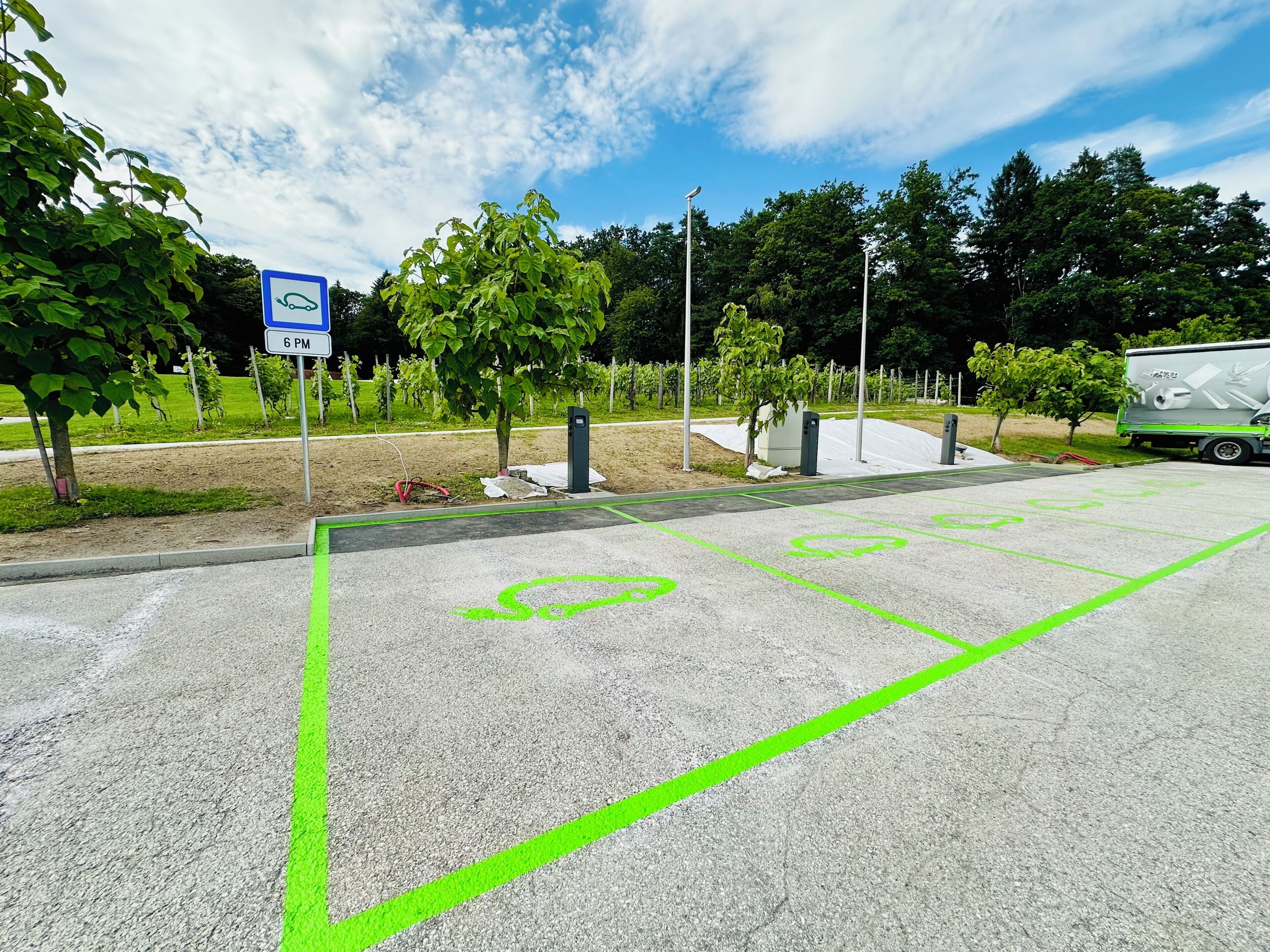 Estación de carga para autos eléctricos