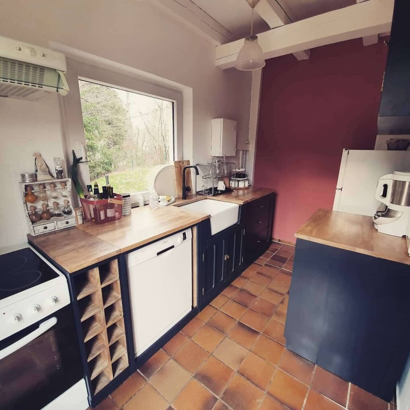 Kühlschrank, Ofen, Herdplatte, Geschirrspüler