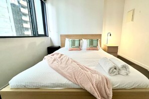 4 bedrooms, iron/ironing board, travel cot, WiFi