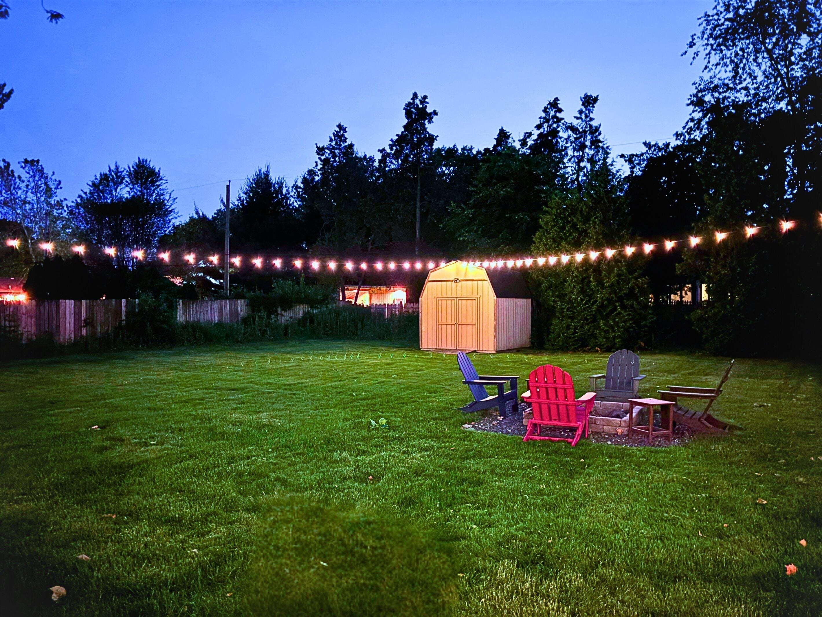 Massive fully fenced yard for play!
