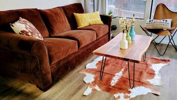 Smart TV, lareira, videogames, livros