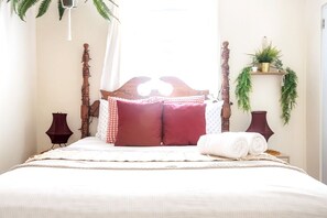 2 soveværelser, sengetøj