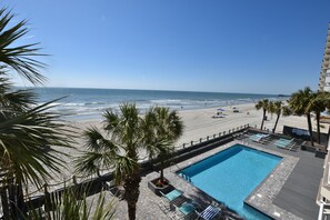 Indoor pool, a heated pool - Oceanfront 1bed/2bath-Water's Edge Resort-208 Indoor/Outdoor Pool & Hot Tub (Garden City Beach)