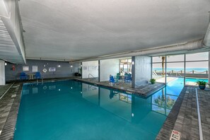 Indoor pool, a heated pool