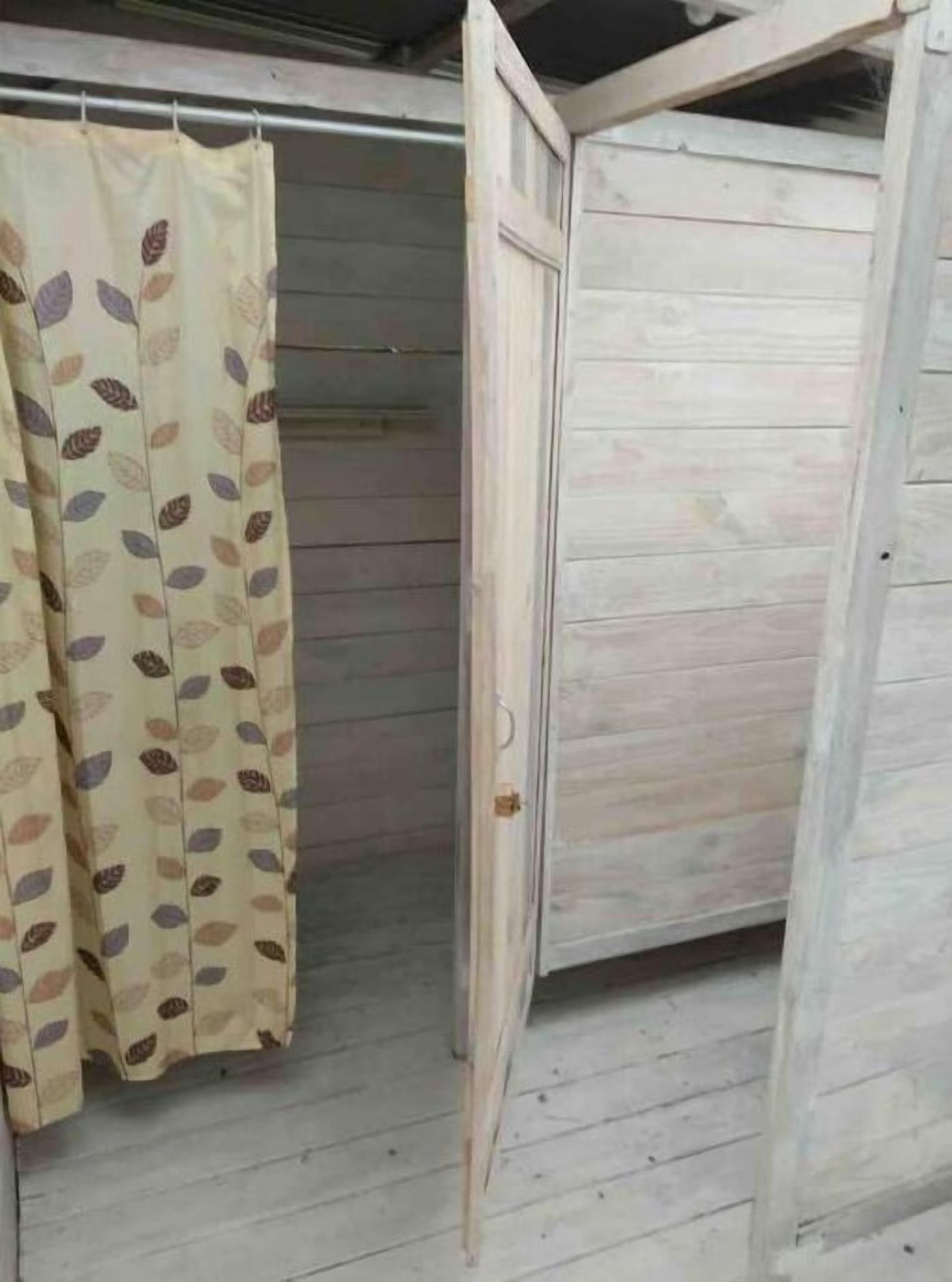 Shower, soap, toilet paper