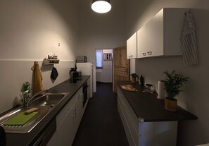 Fridge, microwave, oven, stovetop - 78 sqm viennese Altbau building 10 minutes from the city centre (Wien)