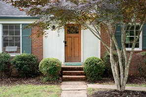 Exterior detail - Bent Creek Bungalow - Hot Tub, Ping Pong, Foosball, Firepit, and more! (Asheville)