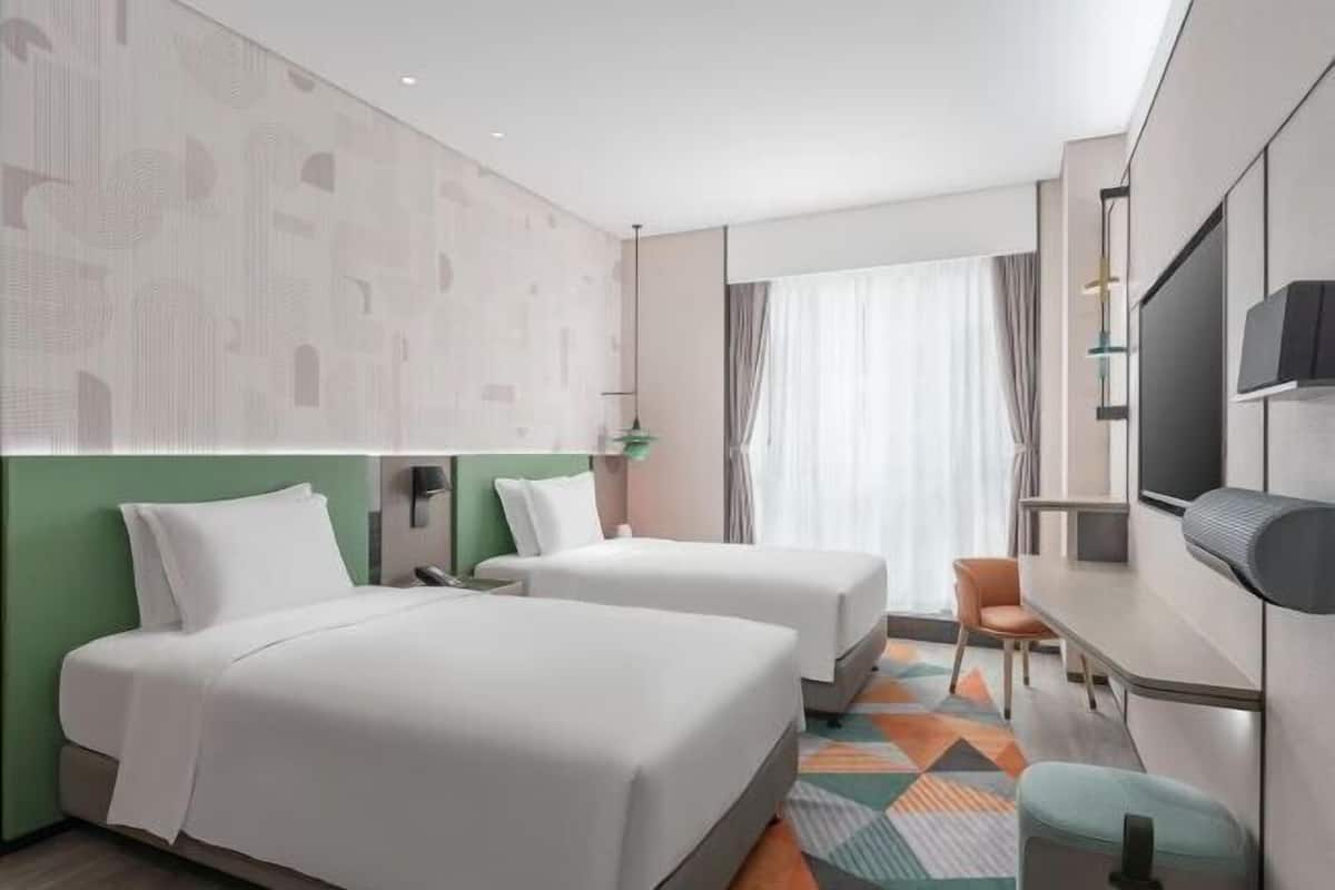 1 slaapkamer, luxe beddengoed, donzen dekbedden, een kluis op de kamer