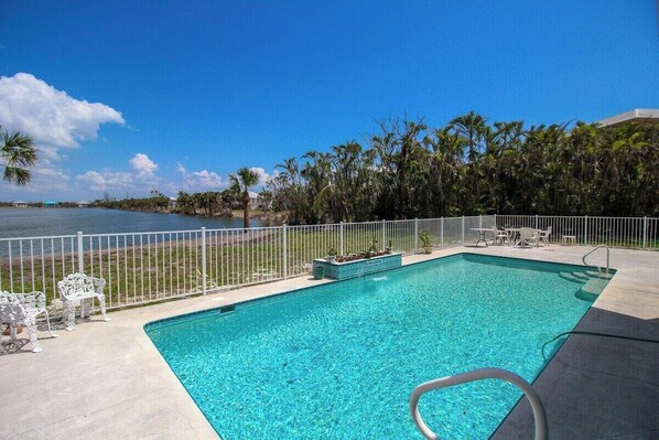 A heated pool