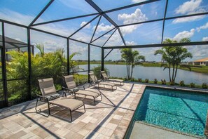 A heated pool