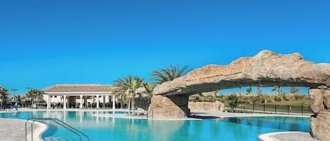 Una piscina riscaldata