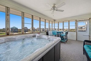 Indoor spa tub - Calypso's Dream (North) | Oceanfront | Hot Tub and Dog Friendly (Nags Head)