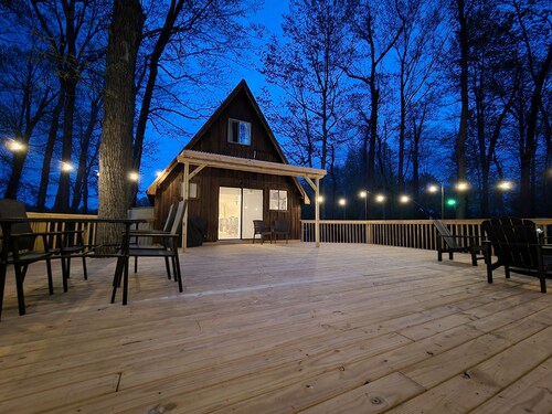 Cozy A-Frame Near Cave Run Lake - Private, Firepit, Deck, Sleeps 6