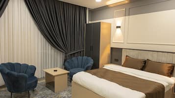 Bộ trải giường bằng vải Frette của Ý, bộ đồ giường cao cấp, minibar